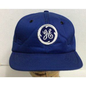 Vintage Royal Blue GE General Electric Patch hat